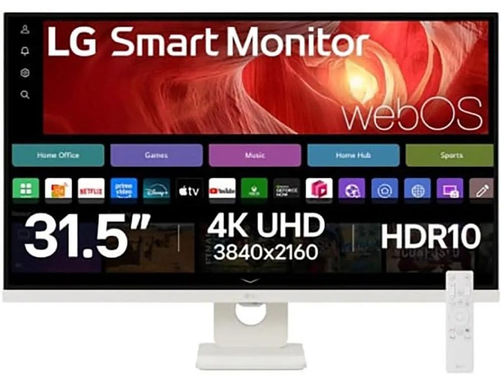 LG 32U721SA-W, 80 cm (31.5"), 3840 x 2160 Pixel, 4K Ultra Produktbild 