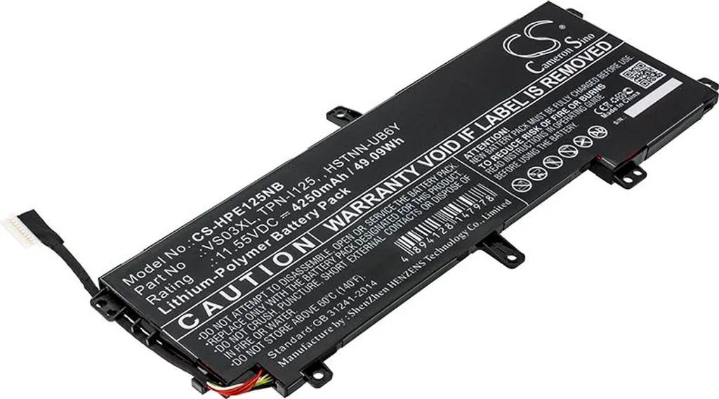 Batterie PC Portable pour HP Envy 15-AS000NF 15-AS000NS Haute Capacité