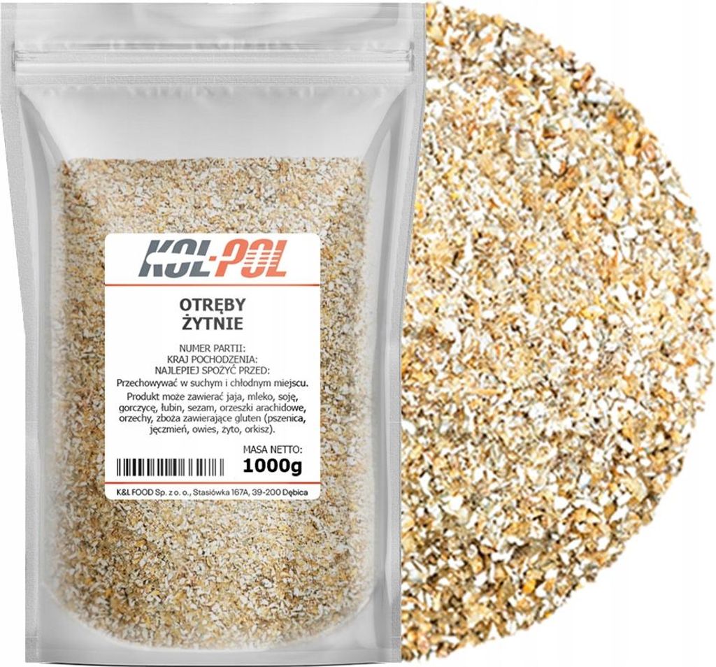 OTRĘBY ŻYTNIE 1kg Spożywcze naturalne do chleba świeże Zdjęcie produktu 