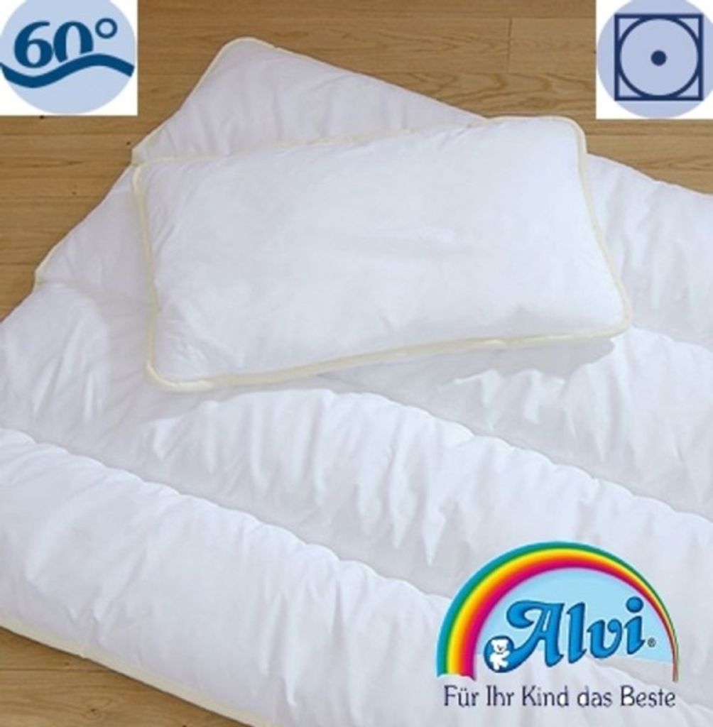 Alvi Mikrofaser-Steppbett-Set 100 x 135 cm 40 x 60 cm