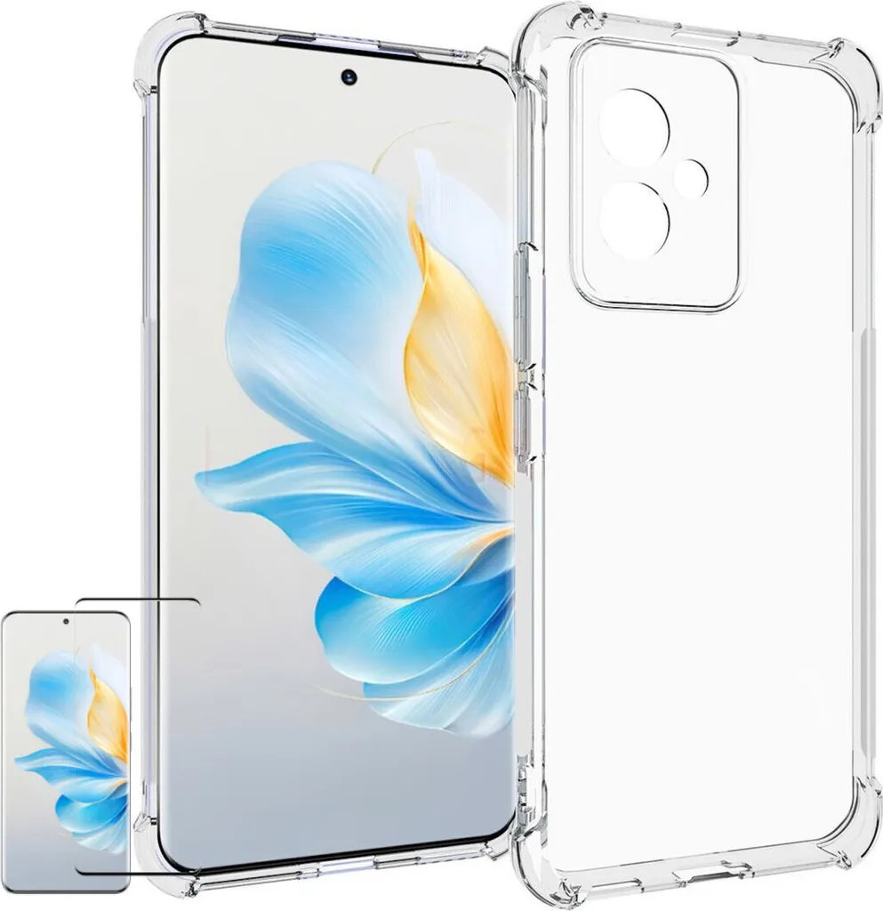 Kit Cover Honor 100 TPU + Pellicola Vetro 4D | Anti-Urto Certificato