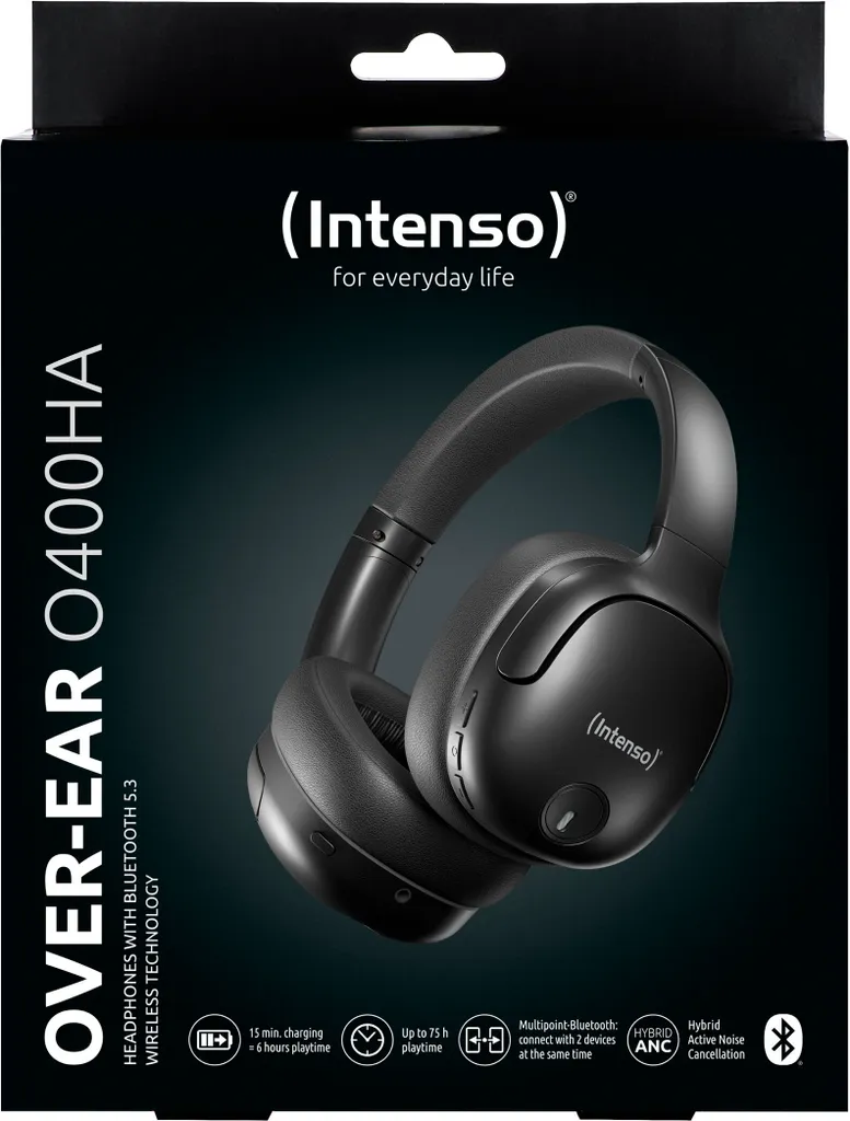 Casque Intenso 3740400 Idéal pour Télétravail et Musique en Bluetooth