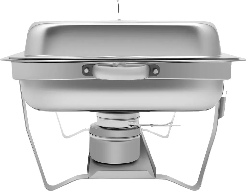 Ustensile de Cuisine Camping Poêle Pliable Inox Argent Haute Résistance