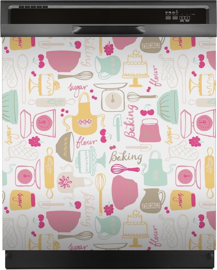 Aufkleber sticker 60x60 cm Dekorative folie Spülmaschine - Cartoons Comics