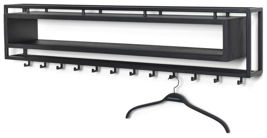 Garderobe Wandgarderobe SCHOOL 120 BLACK EDITION von Spinder Design