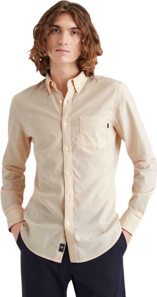 Dockers Oxford Langarmhemd Beige 2XL Mann Beige 2XL