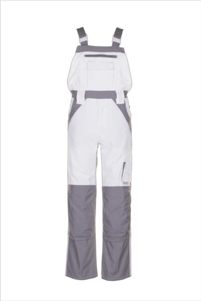 Planam Latzhose Plaline Gr. 62 reinweiß/zink