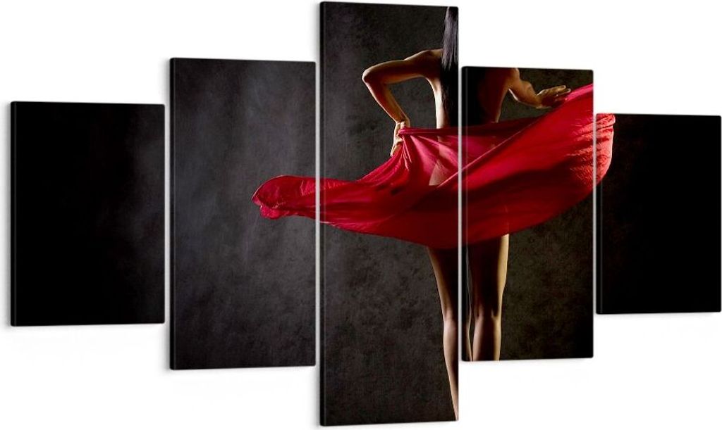 Bild auf Leinwand - Leinwandbild - Schönheit Körper Tänzer Mädchen - 125x70cm - Wand Bild - Wanddeko - Leinwanddruck - Bilder - Kunstdruck - Le...
