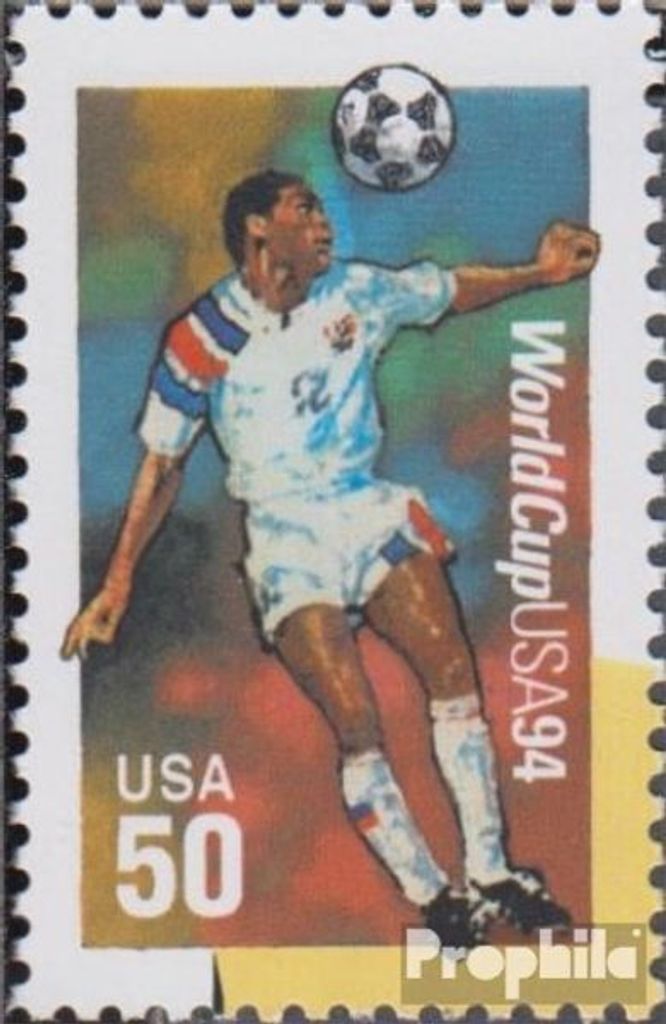 Briefmarken USA 1994 Mi 2459II Blockeinzelmarke postfrisch Fussball WM