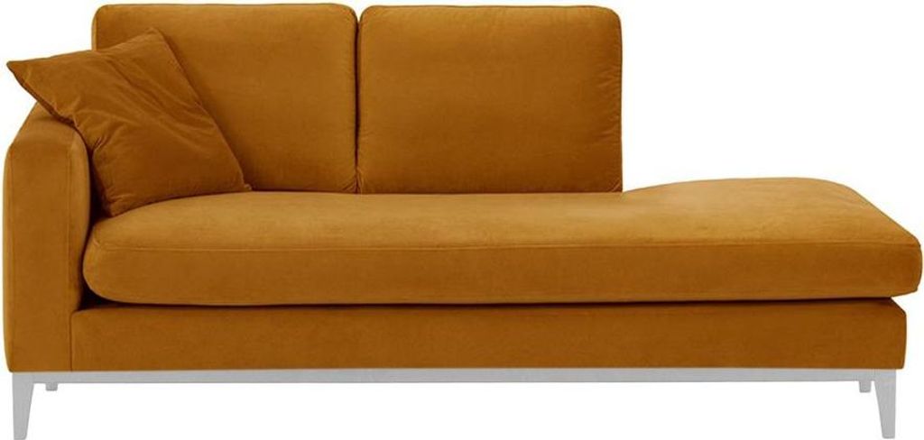 Linksseitiges Chaiselongue Covex Wood-Velluto 8-white