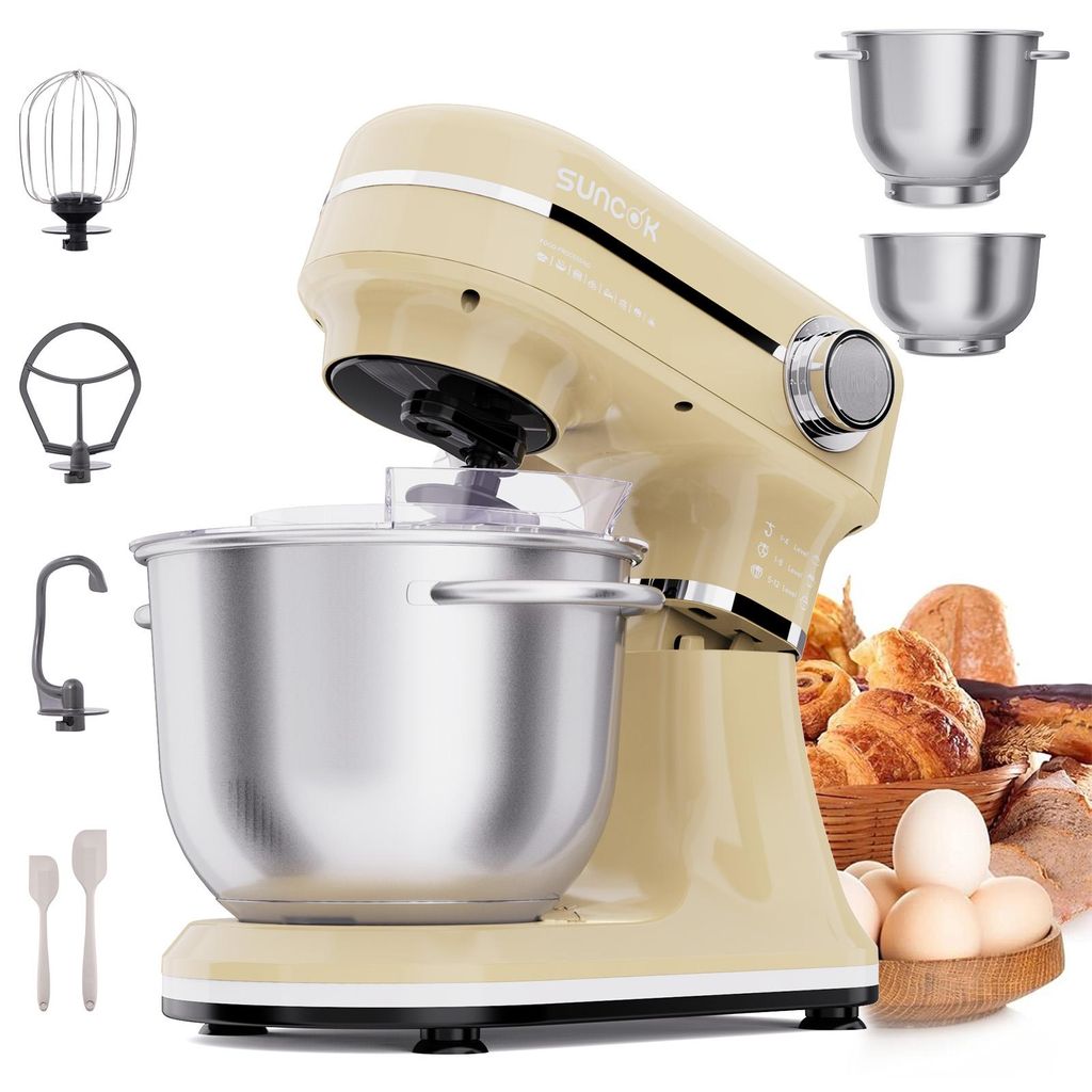 SUNCOK Multifunctionele keukenmachine, 1500W, 2 Productafbeelding 
