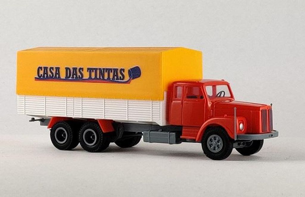 VK-Modelle 77035 - 1/87 Scania 111 Lkw CASA DAS TINTAS - Neu