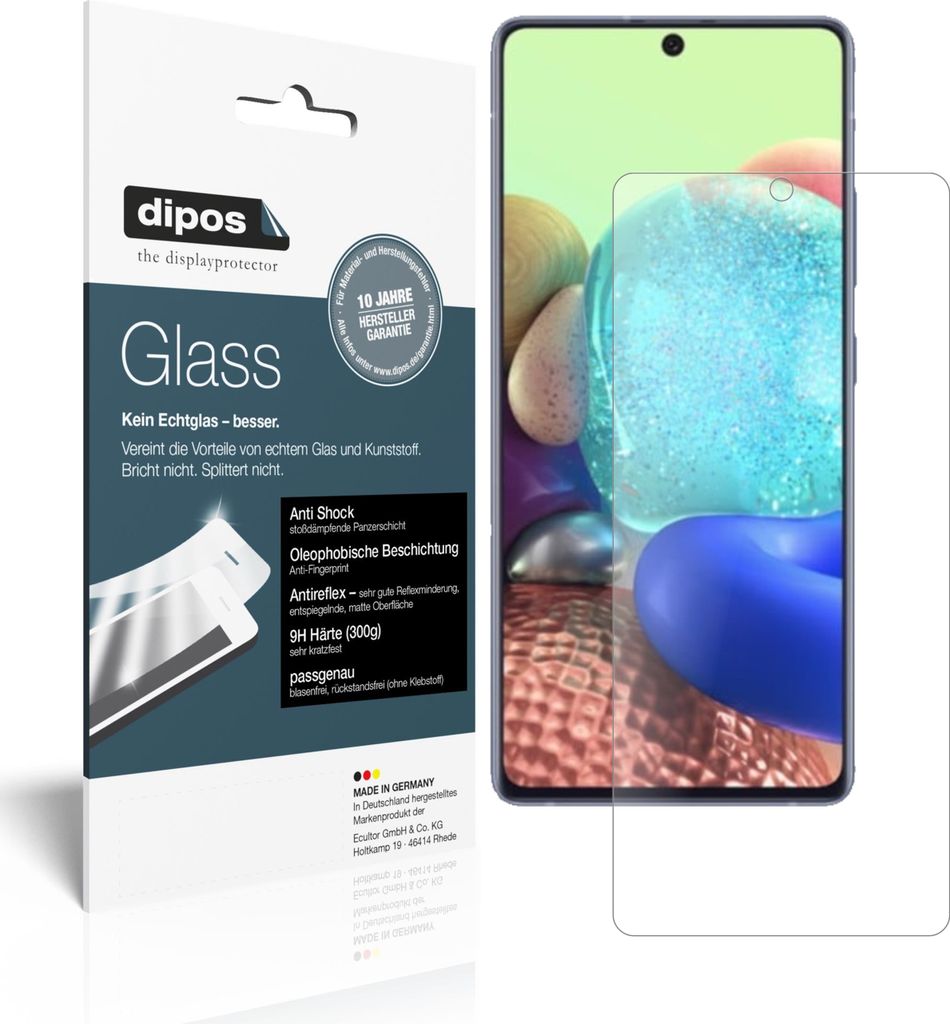 Schutzfolie für Samsung Galaxy A71 5G Folie Anti-Shock matt Displayschutz