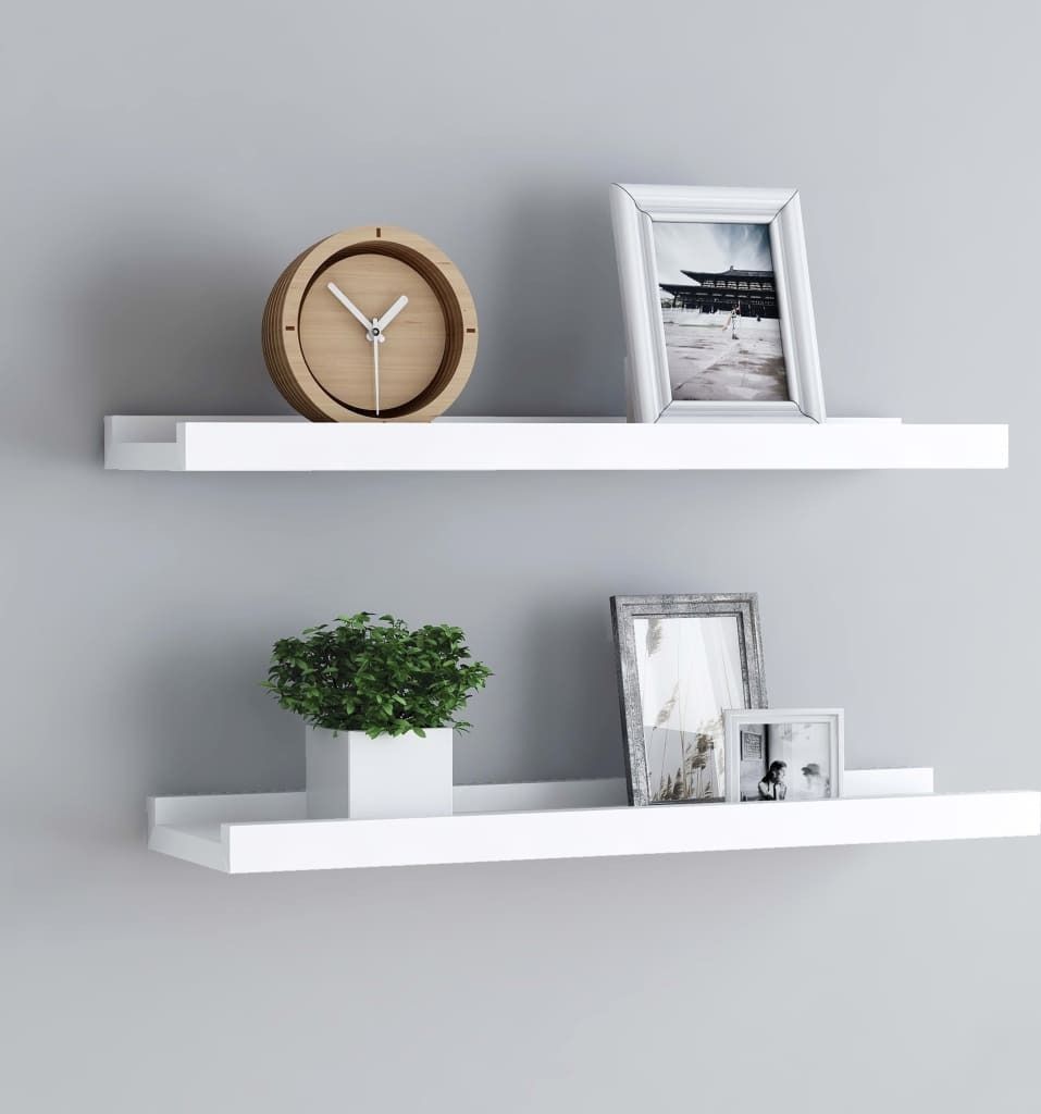 Etagère murale "Hausten" en MDF blanc. Dimensions (L/L/H) Image du produit 
