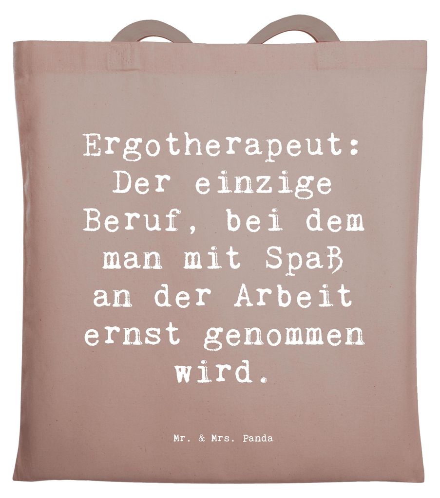 Mr. & Mrs. Panda Schultasche Spruch Ergotherapeut Geschenk Produktbild 