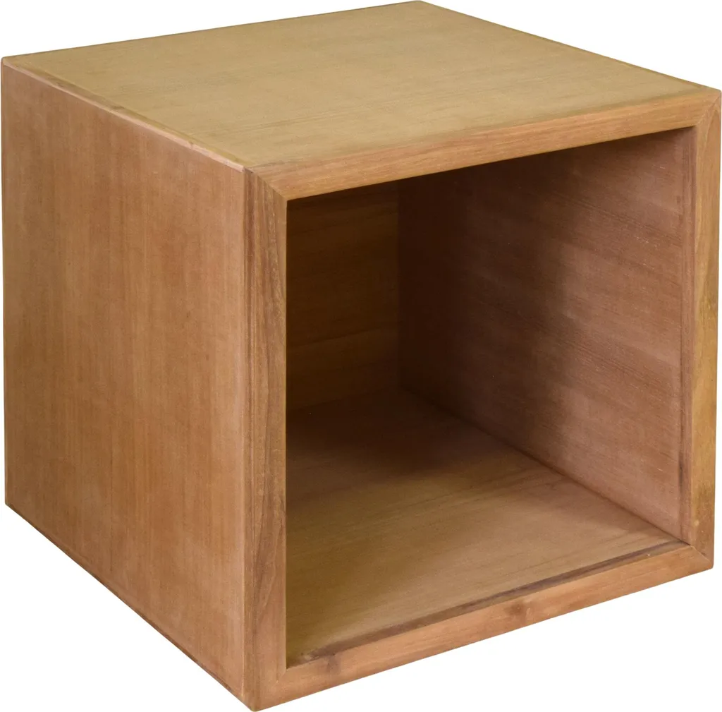 Petite table basse de jardin Onsala en bois de teck résistant 50 cm