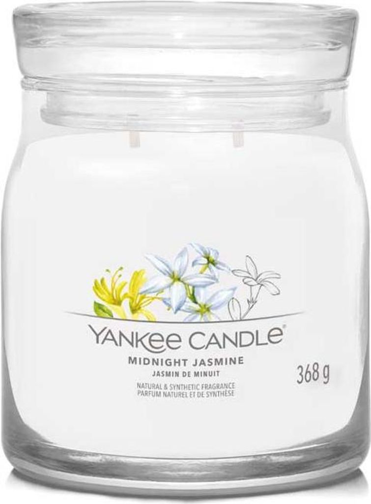 Yankee Candle Midnight Jasmine, Zylinder, Weiß, Jasmin, 50 h, 1 Stück(e)