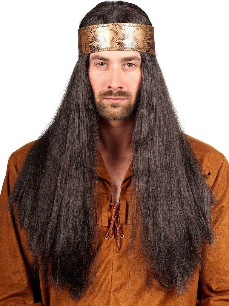 Hippie Kostüm Perücke - Karneval Faschingskostüm Produktbild 