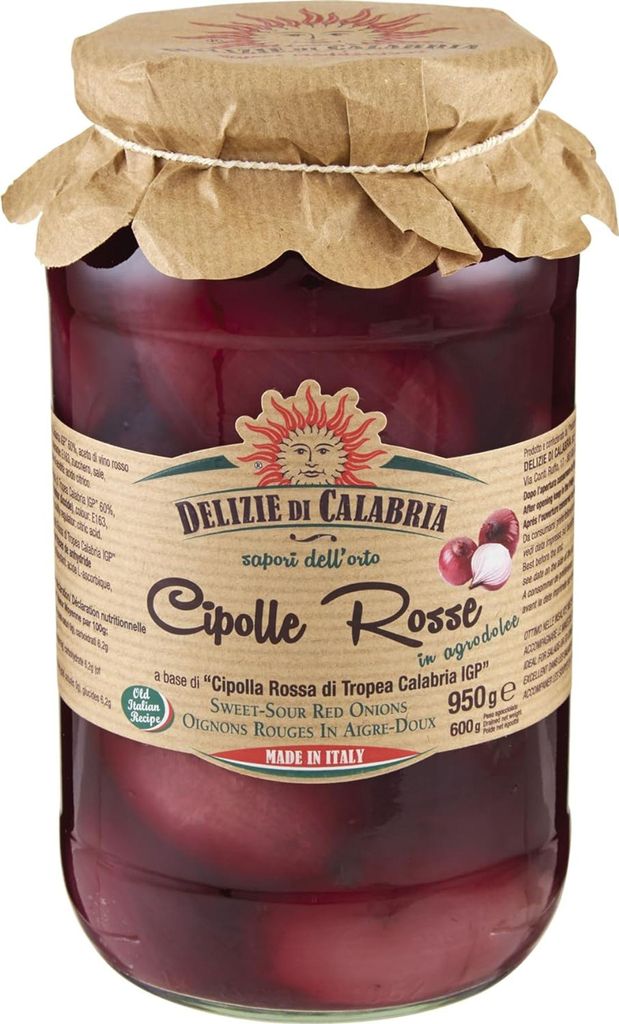 Zwiebeln in Essigmarinade Cipolle Rosse 530g - Delizie Di Produktbild 
