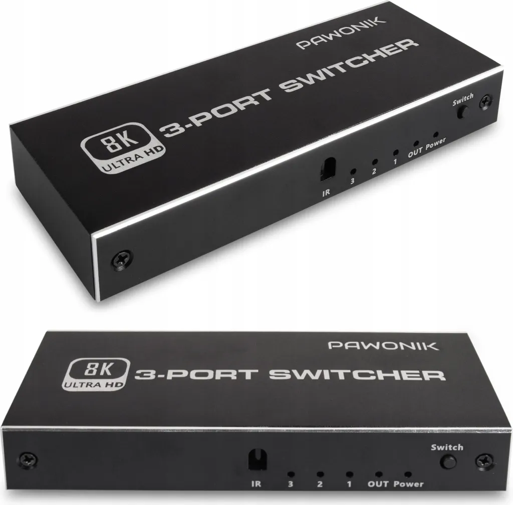 Sélecteur HDMI 2.1 Ultra HD 8K 60Hz 48Gbps pour Gaming Fluide 120Hz 240Hz