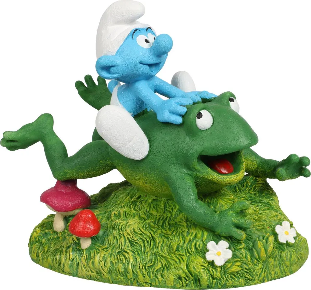 Décor de résine Aqua Della Schtroumpfs Grenouille bois haute qualité