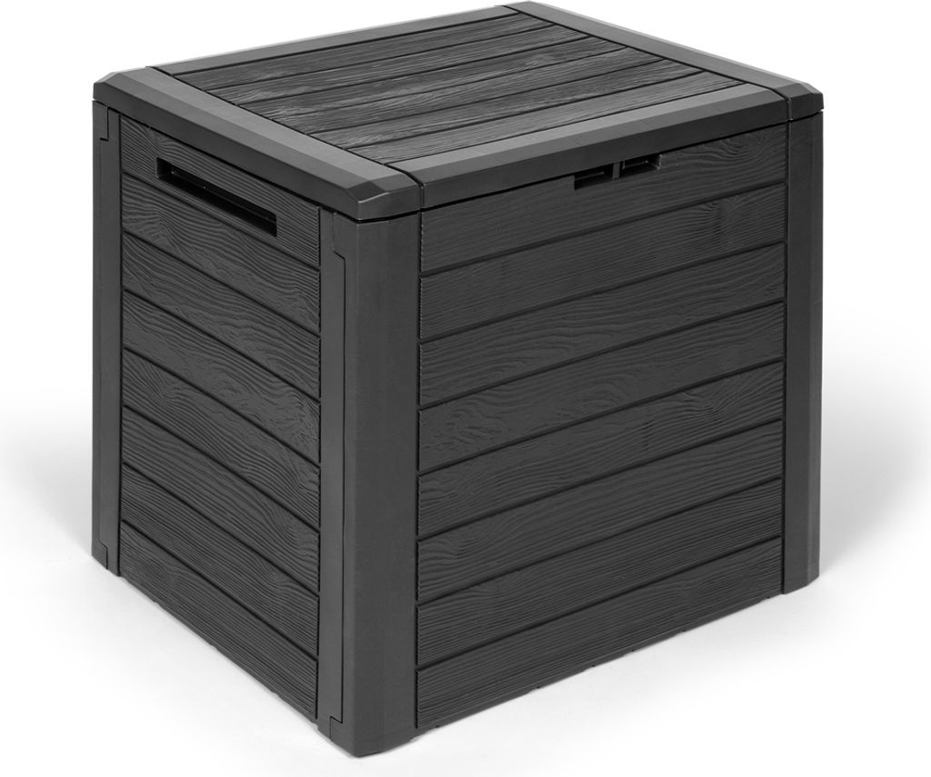 Kreher Kissenbox "Woodebox" in Anthrazit 140 Liter Produktbild 