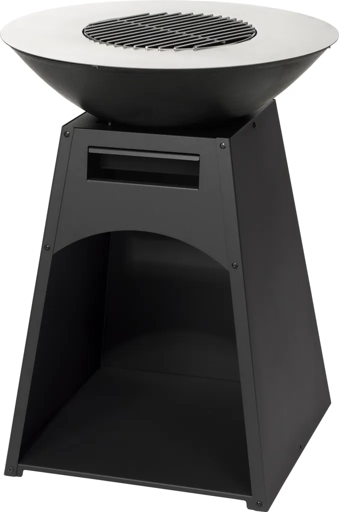 Tepro Waco Barbecue à Colonne au Charbon de Bois, Plancha Ø 60 cm