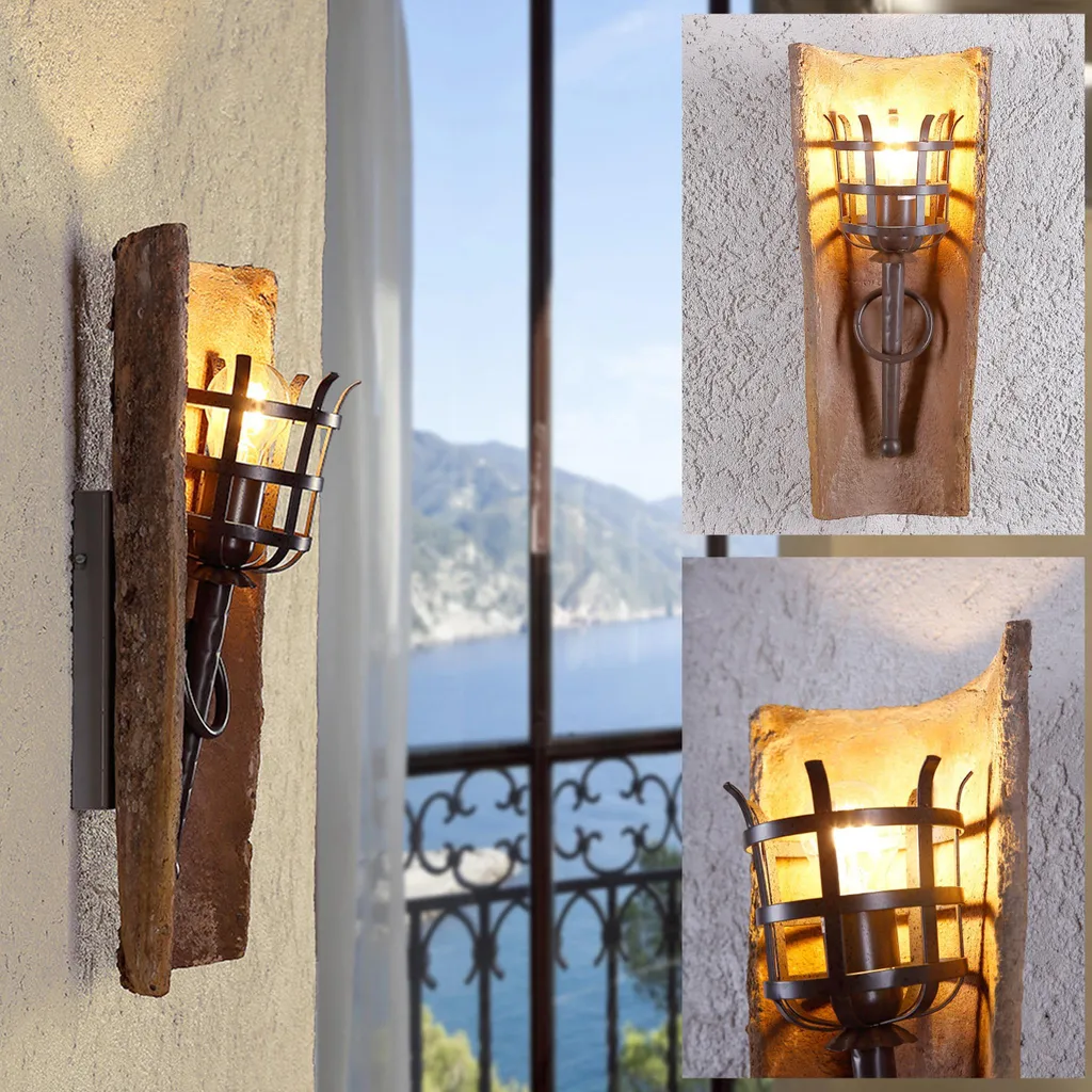 Lampe à Tuiles Torche Murale Dungeon - Éclairage Médiéval Authentique - 3