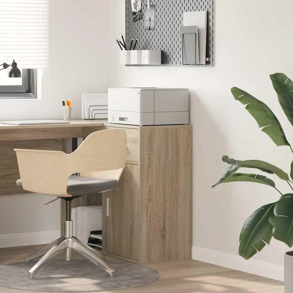 Credenza vidaXL Rovere Sonoma per Cameretta e Soggiorno 38 cm