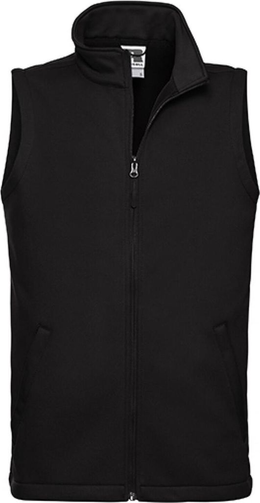 Russell R-041M-0 | Herren SmartSoftshell Gilet / Wasserabweisend - Farbe: Black - Größe: 3XL