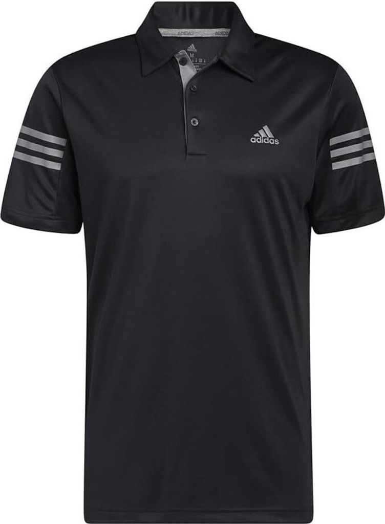 Adidas Poloshirt 3-Stripes Herren Schwarz