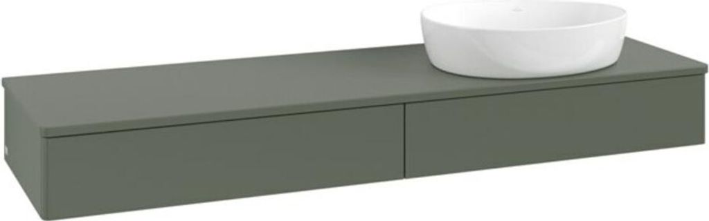 V&B Waschtischunterschrank ohne Frontstruktur -Beleuchtung Antao 160x50cm, WBP-farbe Lac, lea gre. m Lac