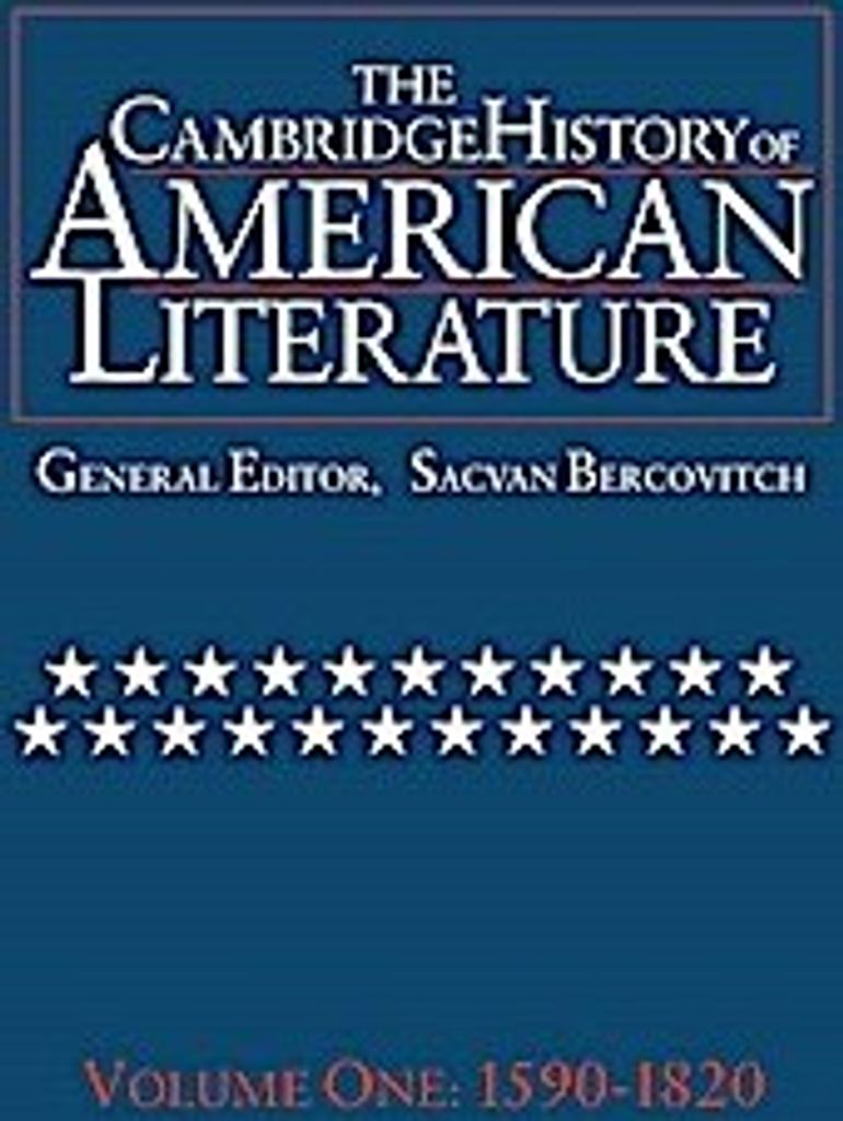 The Cambridge History of American Literature