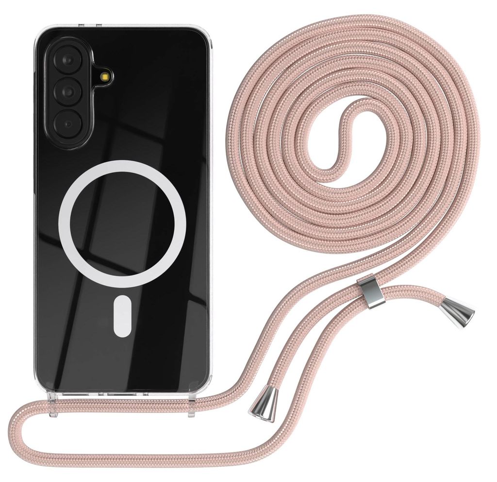 EAZY CASE - Handykette kompatibel mit Samsung Galaxy A37, Kette zum Umhängen, Handyhülle stoßfest, Silikonhülle mit Band, Transparente Hülle, ...
