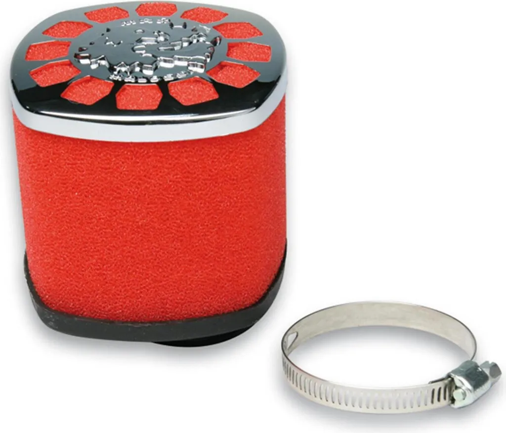 Filtre à air Malossi E14 35,5mm droit pour carburateur Dellorto PHVA