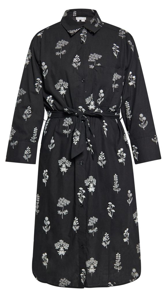 Jeona damen kleid - schwarz, L