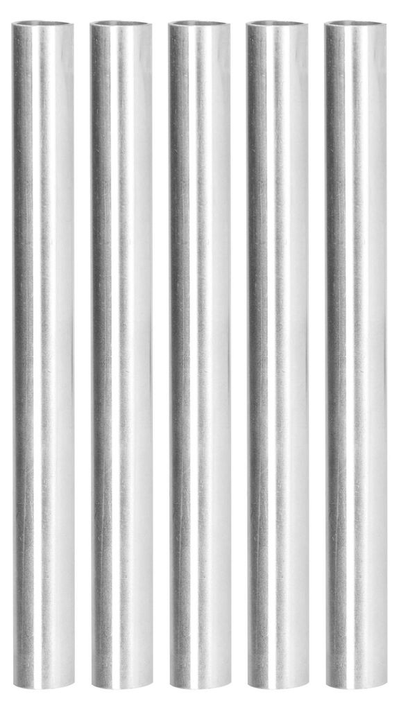 5-teiliges Set aus geraden Aluminiumrohr-Hohlwellen-Stützrohren, 150 mm, 6100?1214?0150