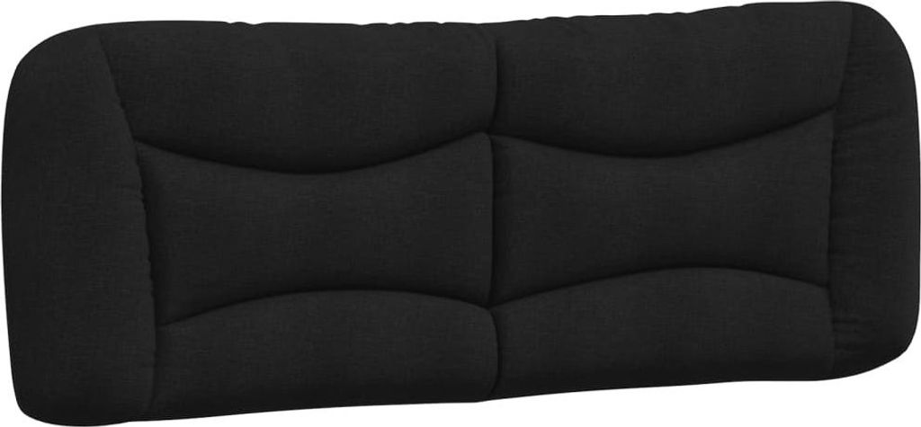 vidaXL Kopfteil-Kissen "Hvar" Schwarz 120 cm Stoff