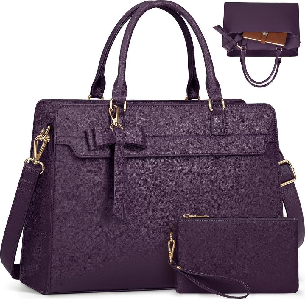 RAINSMORE Handtasche Damen Groß 15.6 Zoll Laptoptasche Produktbild 