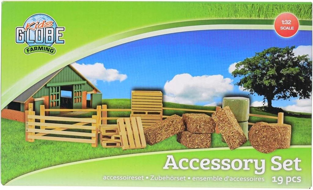KidsGlobe Farming Zubehör Set 19tlg. für Bauernhof mit Immagine del prodotto 