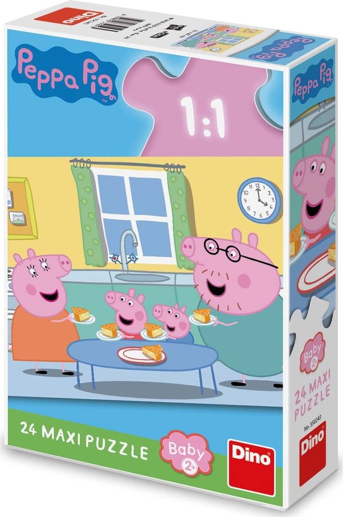 DINO Puzzle Peppa Pig: Mittagessen MAXI 24 Teile