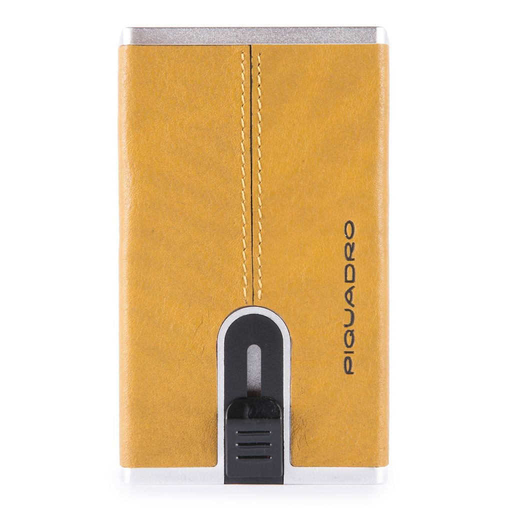 Piquadro Black Square Kreditkartenetui RFID Leder 6 cm