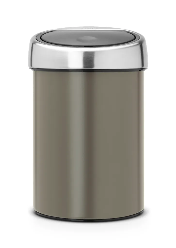 Poubelle silencieuse Brabantia 3L Platinum - Fini les bruits de pédale