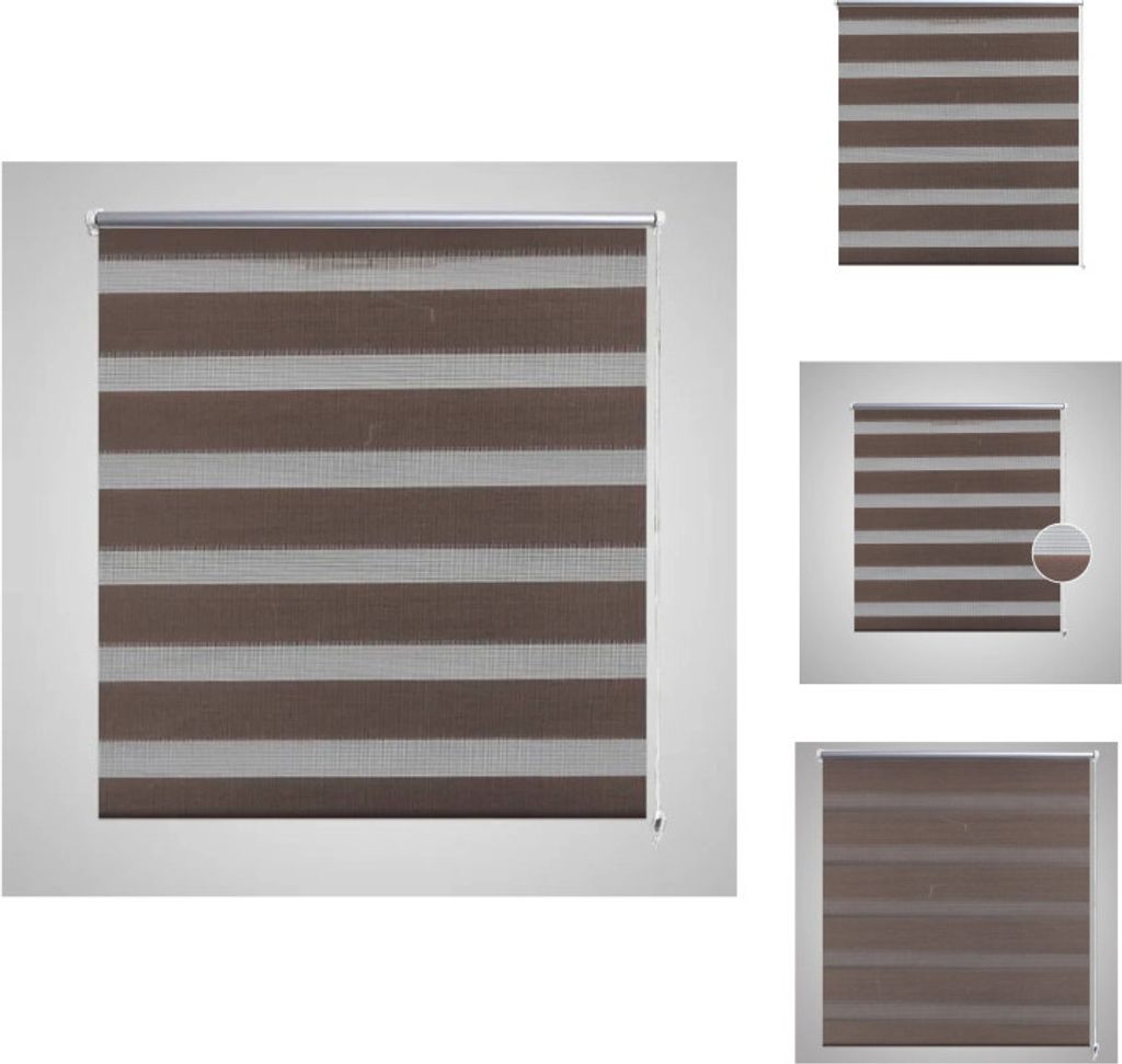 Doppelrollo 140 x 175 cm coffee - Jalousien & Rollos