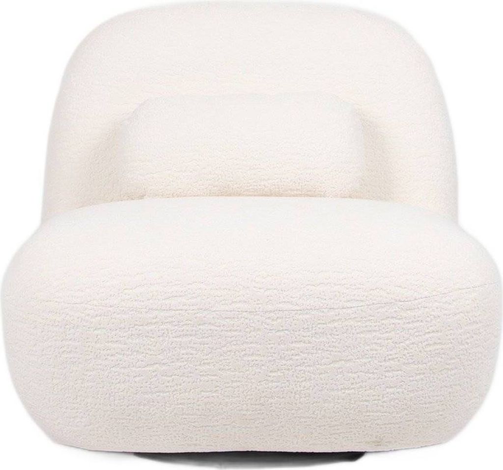 HOMLA Fotel NORDVIK ecru 82x87x74 cm Zdjęcie produktu 