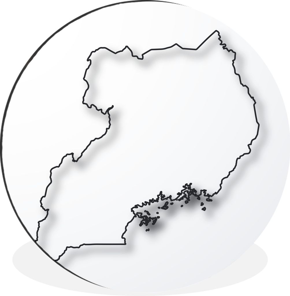 MuchoWow - Mauerkreis - Wandbilder - Runde Bild - Bild aus Aluminium - Schlafzimmer - Wohnzimmerdekoration - Wand Dekoration