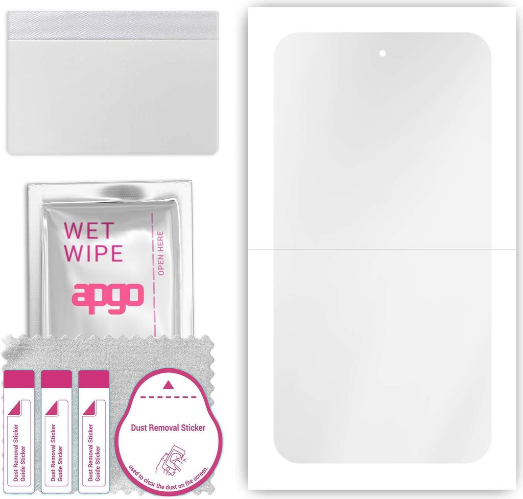 apgo Hydrogel Schutzfolie, Klar, kompatibel mit Oppo Find N2, flexibele Displayschutzfolie, Folie mit Positionierhilfe, kratzfest, einfache Montage