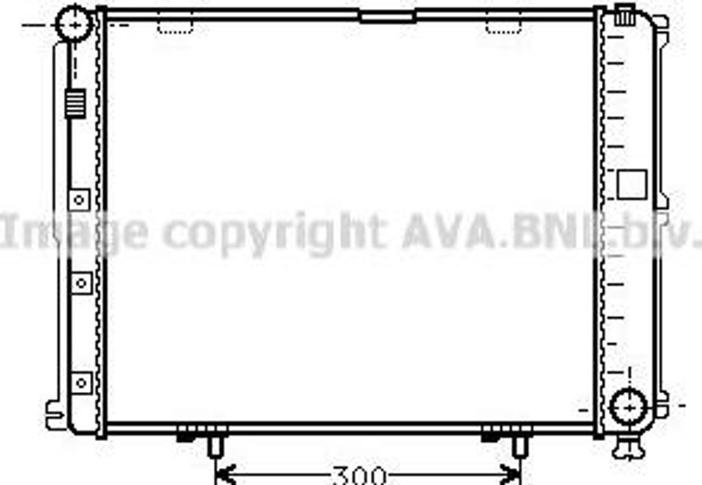 AVA MS2035 Motorkühler OE 1245005003 kompatibel mit E-Klasse