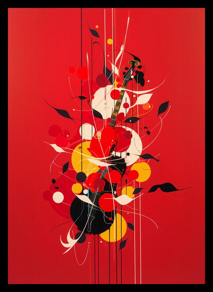 Plakat 25x35cm Melodische Farbe