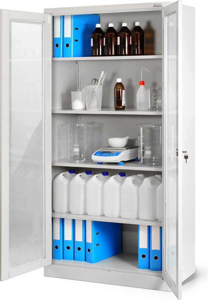 Armoire métallique avec porte vitrée C012 Armoire à Image du produit 
